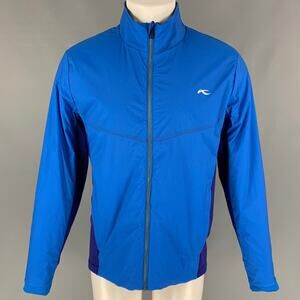 KJUS Size M Royal Blue Purple Two Toned Nylon Blend Zip Up Jacket